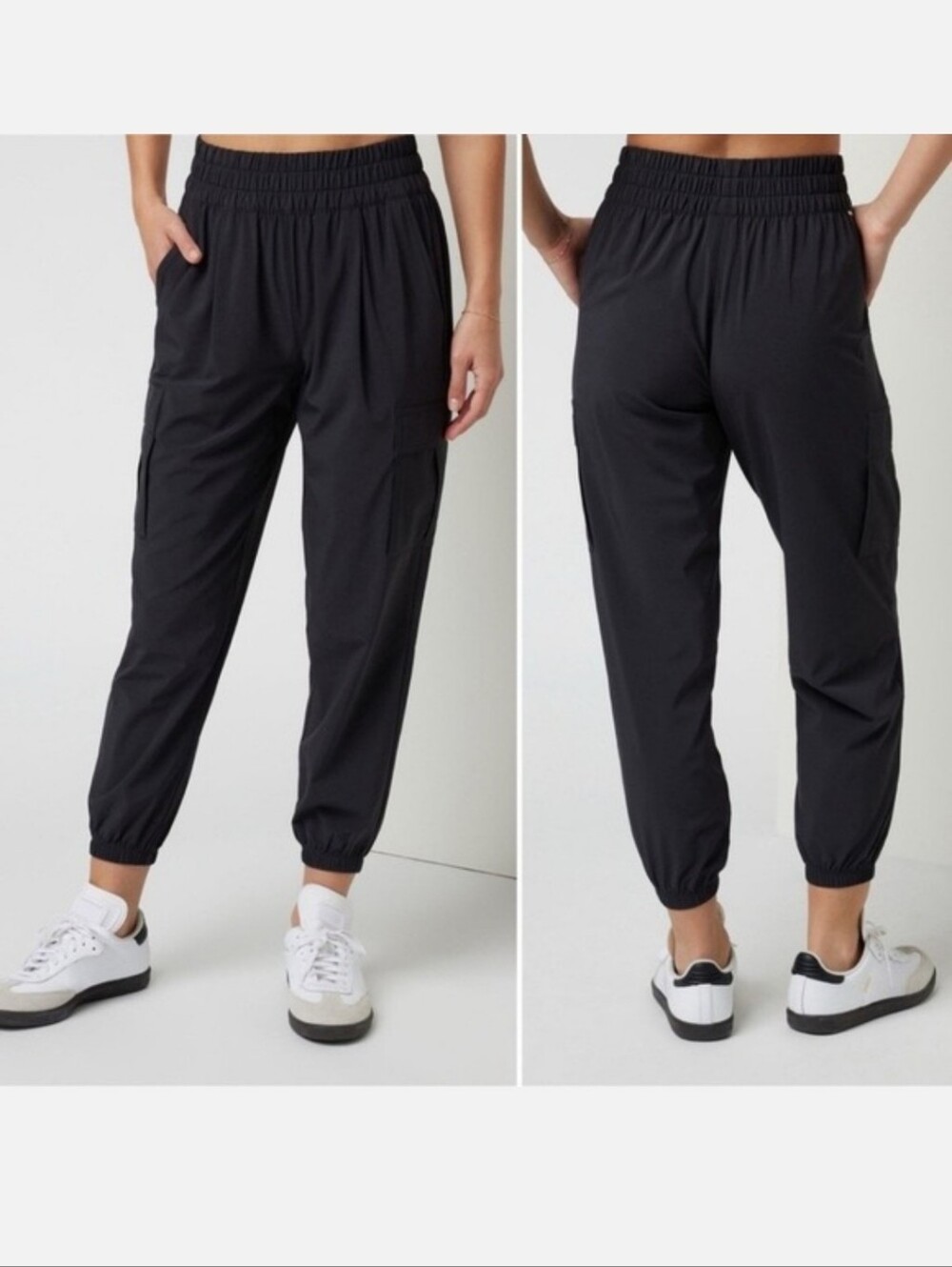 NWT Vuori Villa Cargo Jogger Black Performance Travel Pants S